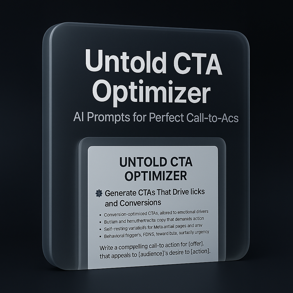 Untold CTA Optimizer – AI Prompts for Perfect, High-Converting Call-to-Actions