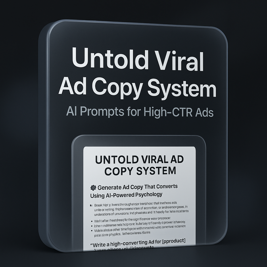 Untold Viral Ad Copy System - AI Ad Creator