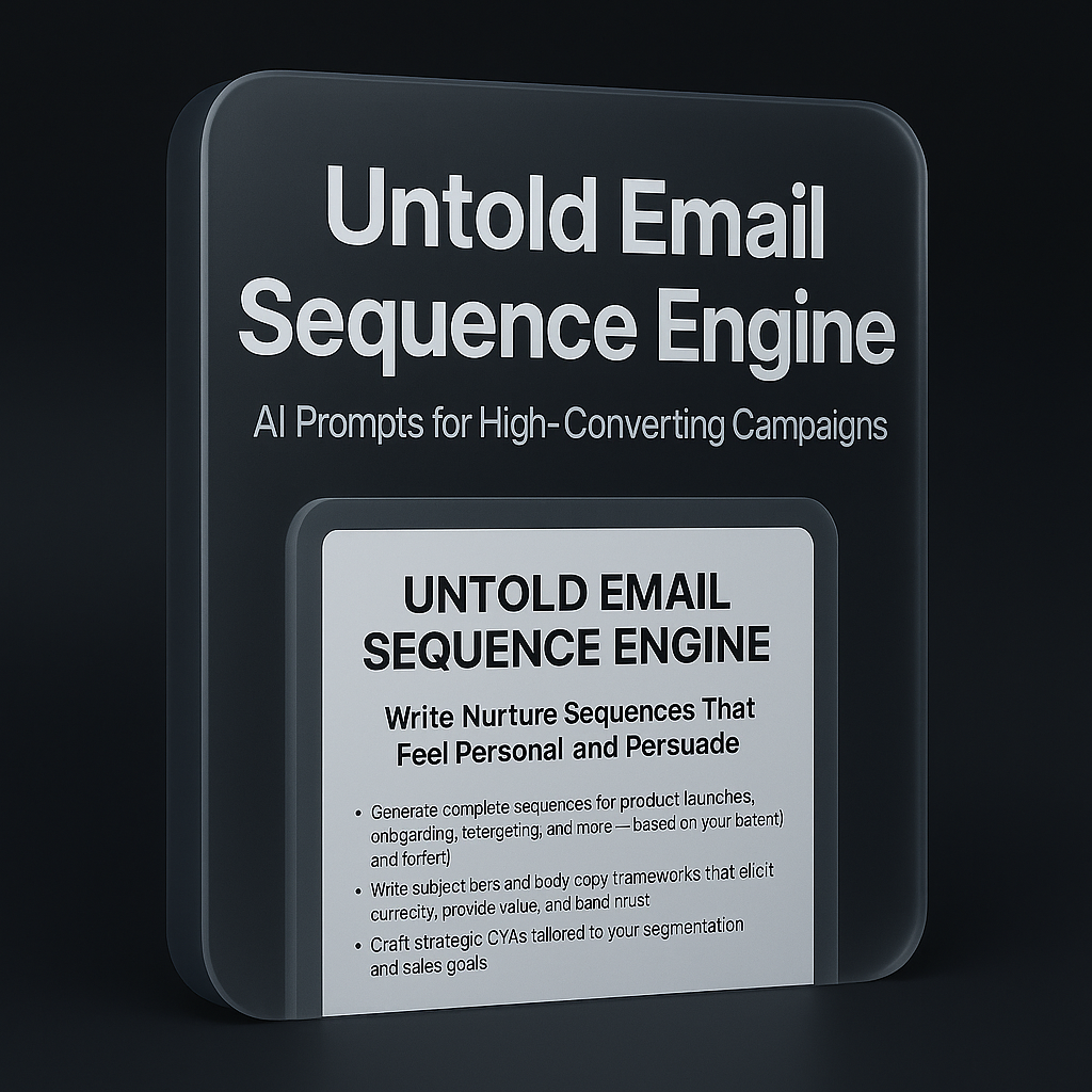 Untold Email Sequence Engine – AI Prompts for High-Converting Campaigns